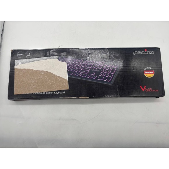 Perixx Other - Perixx PERIBOARD 317 Wired Full Sized Membrane Backlit Keyboard USB 2.0